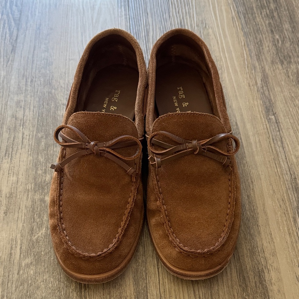 rag & bone Brown Suede Loafers 38